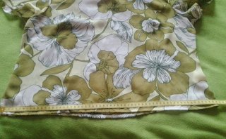 Blusa vintage manga corta floral