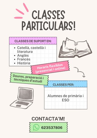 Classes particulars. Clases particulares
