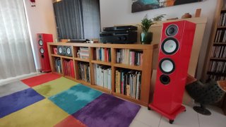 Colunas Monitor Audio Silver RX6 Vermelhas