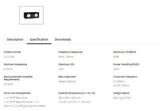 Colunas Monitor Audio Silver RX6 Vermelhas