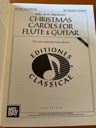 Mel Bay Christmas Carols Flute & Guitar