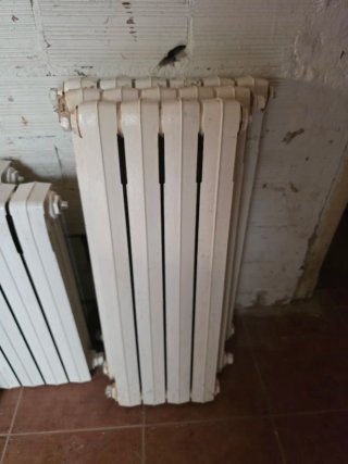 Radiador de hierro fundido blanco