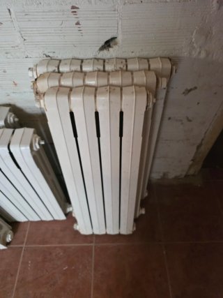 Radiador de hierro fundido blanco