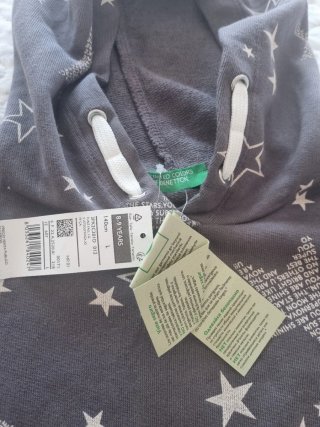 Sudadera niña Benetton estrellas