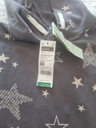 Sudadera niña Benetton estrellas