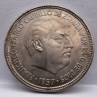 5 Pesetas 1957 Estrella 63 SC