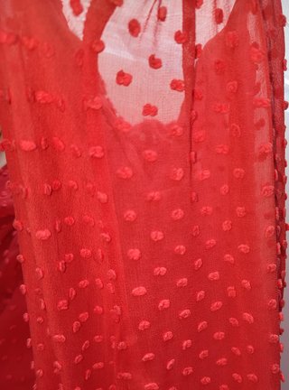 Blusa rosa salmón plumeti MNG Suit (Talla S)
