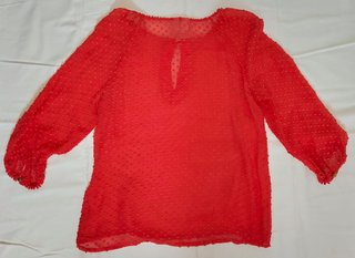 Blusa rosa salmón plumeti MNG Suit (Talla S)