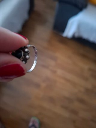 Anillo Plata y Azabache