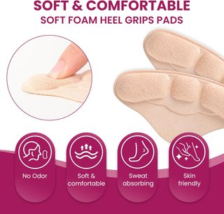 8 Pares de Protectores Talón Welnove Beige