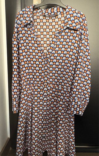 Vestido Zara Estampado Geométrico