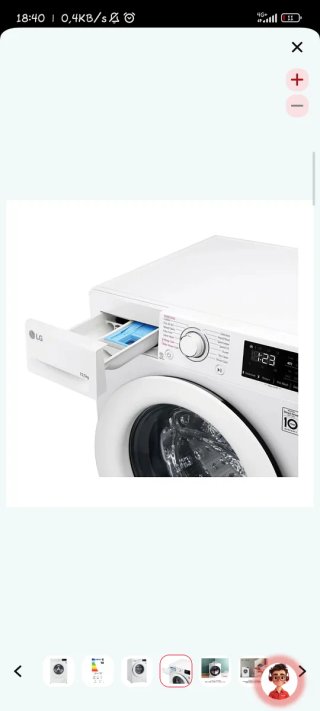 Lavadora LG F4WV301S3WA 10.5KG 1400RPM A