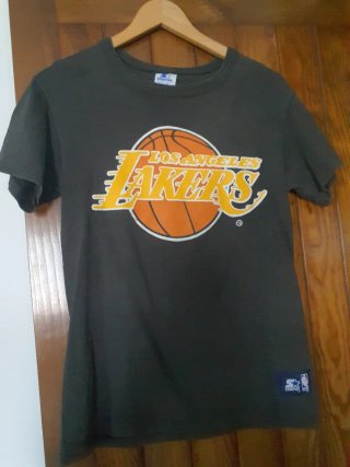 Camiseta Starter Los Angeles Lakers Negra