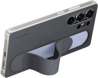 Funda Samsung Silicona Negra con Soporte