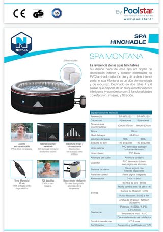 Spa Hinchable Montana 4 Personas