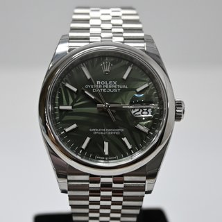 Rolex Datejust 36mm Acero Esfera Green Palm