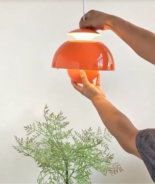 Lámpara colgante naranja Estilo nórdico 25cm∅nueva