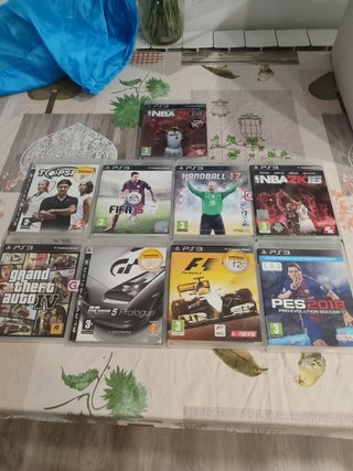 Lote 9 juegos PS3 GTA IV, PES 2018, NBA 2K....