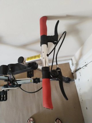 Bicicleta plegable aluminio roja