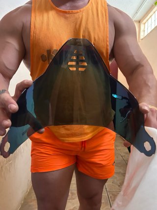 Cúpula para casco de moto