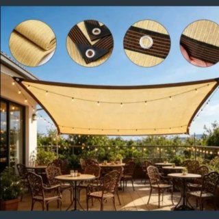 Toldo Vela Malla Sombra Rectangular 3X5