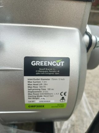 Motobomba Gasolina GWP300X Sin Estrenar