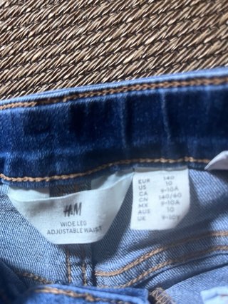 Pantalón vaquero ancho niña 9-10 años, talla 140