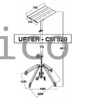 Elevador Telescópico Eléctrico 4900 mm 140 kg Aire Acondicionado CM520