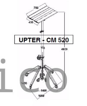 Elevador Telescópico Eléctrico 4900 mm 140 kg Aire Acondicionado CM520