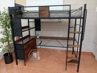 Litera Metálica Juvenil + Escritorio y Cajones