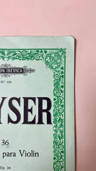 Kayser 36 Estudios para Violín Op. 20