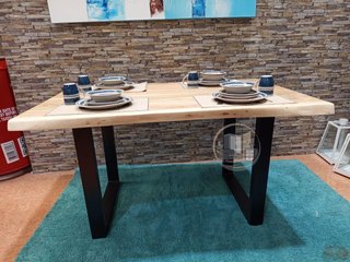 Mesa de Comedor o Cocina Acacia 160x85 cm