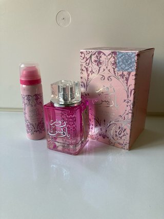 Perfume Rosa y Plateado