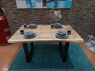 Mesa de Comedor o Cocina Acacia 160x85 cm