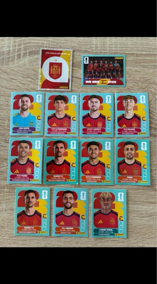 Lote cromos Selección Española FIFA World Cup