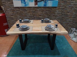 Mesa de Comedor o Cocina Acacia 160x85 cm