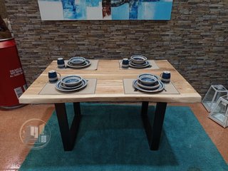 Mesa de Comedor o Cocina Acacia 160x85 cm