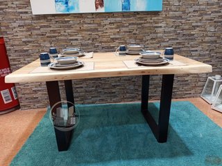 Mesa de Comedor o Cocina Acacia 160x85 cm