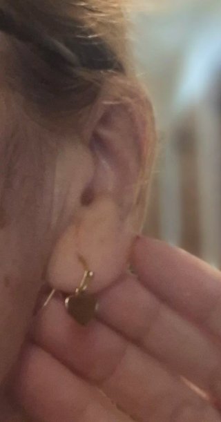Pendientes Corazón Chapados en Oro