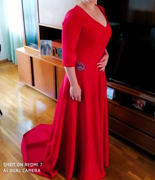 Vestido rojo para celebraciones