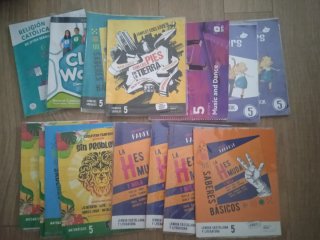 Libros 5°Primaria colegio San José Ciudad Real