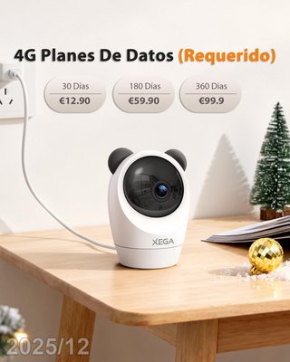 XEGA Camara Vigilancia Interior SIM 2K XG-32-EU4G