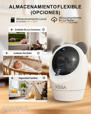 XEGA Camara Vigilancia Interior SIM 2K XG-32-EU4G