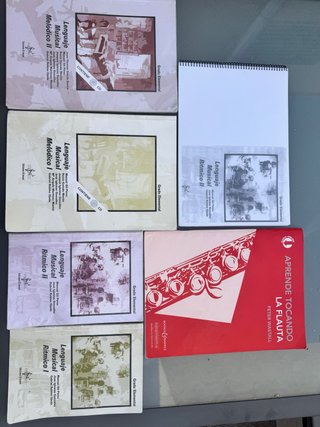 Lote Libros Lenguaje Musical y Flauta