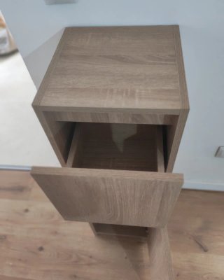 Mueble auxiliar madera baño