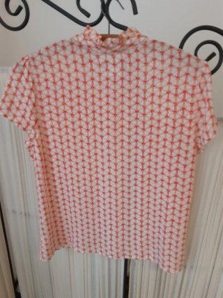 Camisa Mademoiselle R naranja y rosa