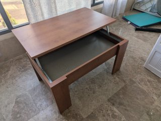 Mesa de salón plegable madera