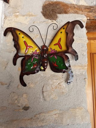Lote 4 Mariposas Decorativas Metal