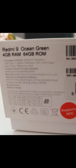 Móvil Xiaomi Redmi 9 Azul/Verde