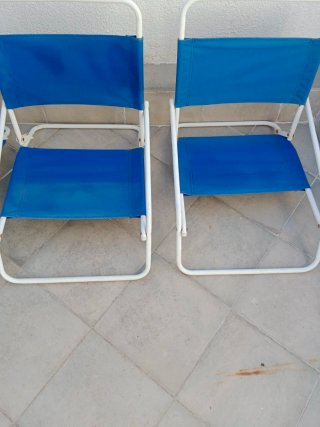 3 Sillas Plegables Playa Azul